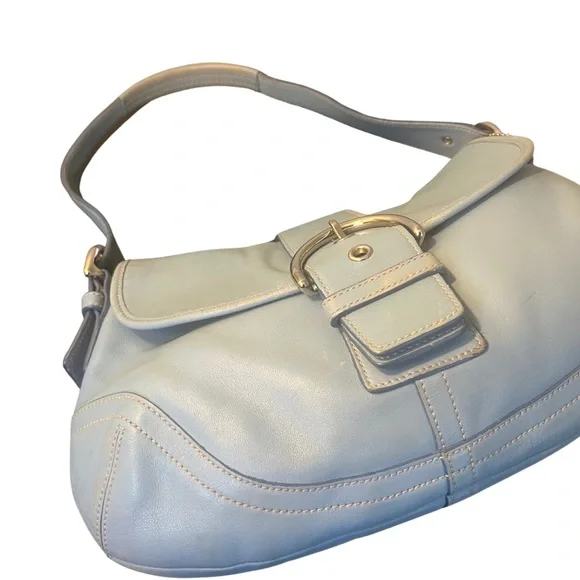 Coach Vintage SoHo Blue Leather Shoulder Bag - Picture 7 of 13